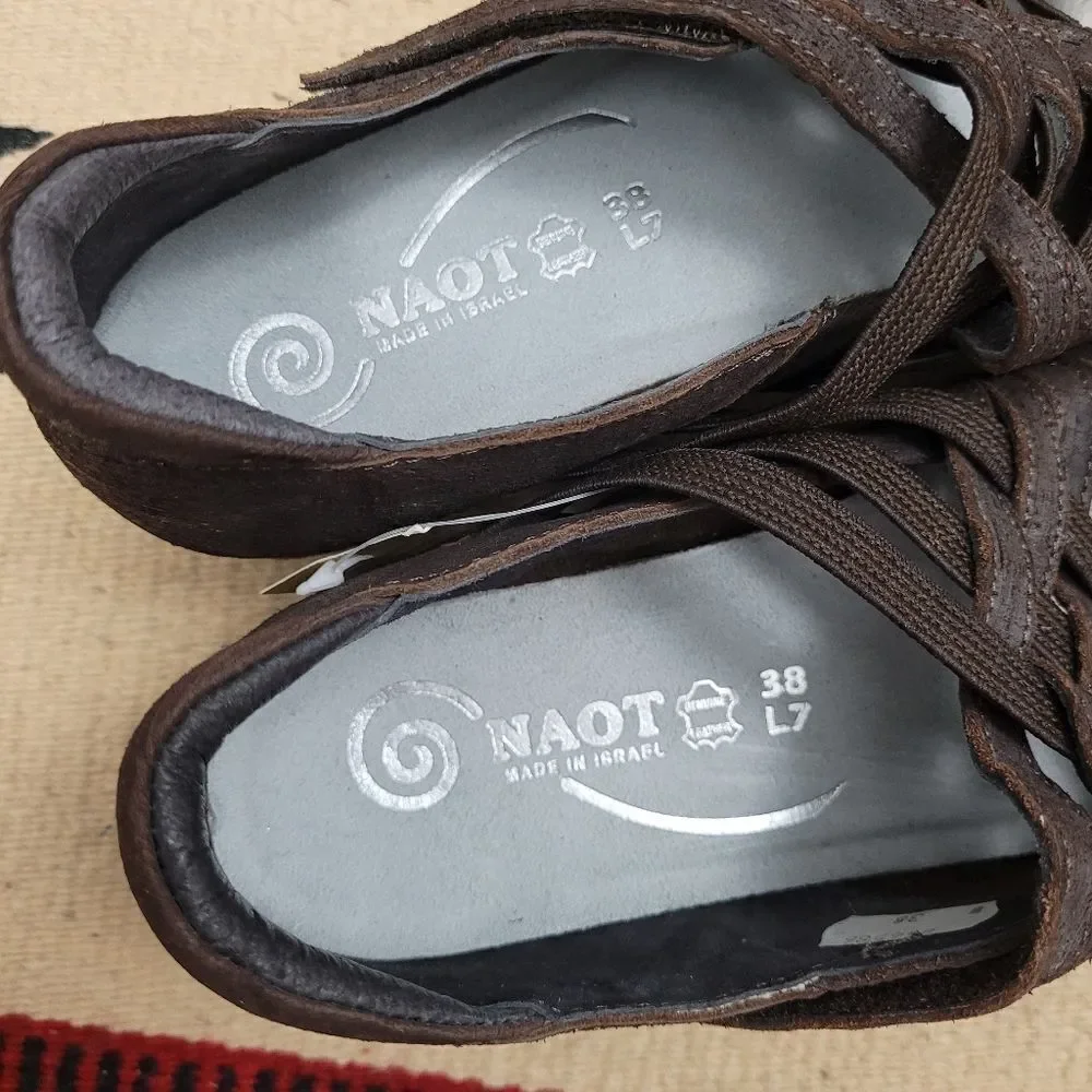 Naot Kawaka Woven Strap‎ Flats Sz 38 US 7